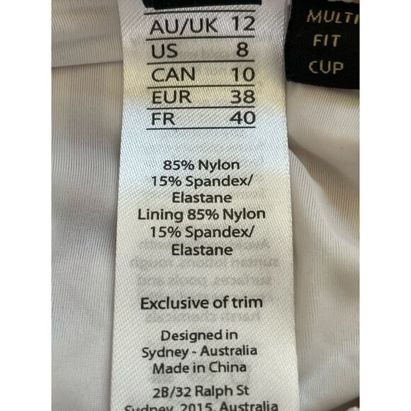 Nip Tuck Swim One Piece Swimsuit Multicolor Striped Swimwear - Picture 11 of 11